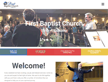 Tablet Screenshot of londonfirstbaptist.com